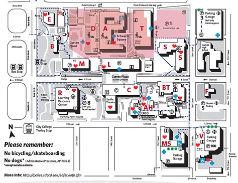 San Diego City College Campus Map Zoning Map