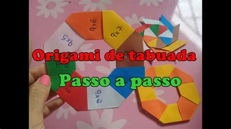 Passo A Passo Origami De Tabuada Youtube