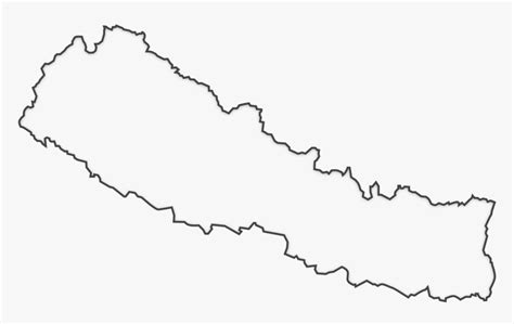 Outline Map Of Nepal