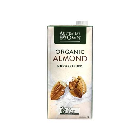 Australias Own Organic Unsweetened Almond Milk Grandioseae