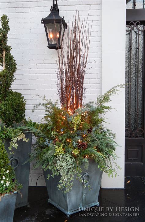 Winter Outdoor Arrangements For Containers Home Design Ideas