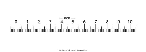 Actual Size Ruler Inches Vertical