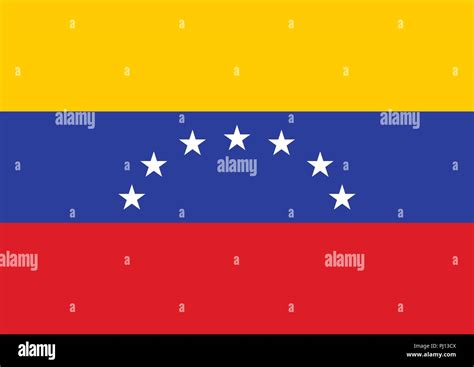 Venezuela Flag Vector Illustration Stock Vector Image And Art Alamy