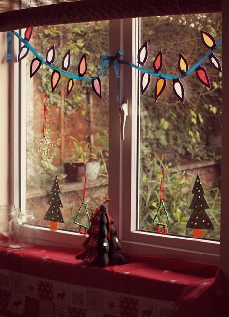 Christmas Window Decoration Ideas Home Christmas Window Decoration