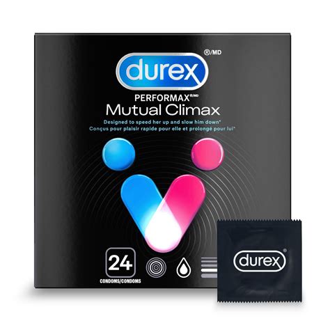 Durex® Mutual Climax Ribbed And Dotted Condoms With Delay Gel Walmart