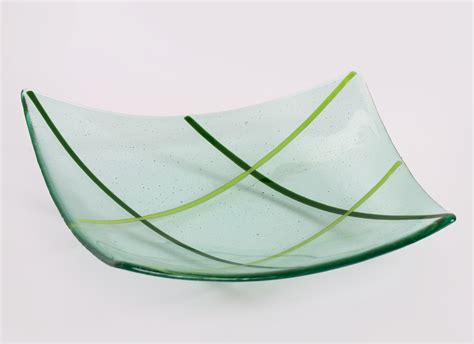 Light Green Glass Bowl By Melody Lane Art Glass American Artwork Green Small Plates