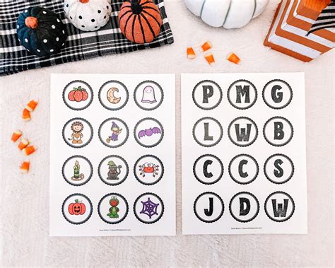 Halloween Matching Game Printable Preschool And Kindergarten Etsy