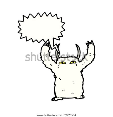 Abominable Snowman Cartoon Stock Vector Royalty Free 89920504