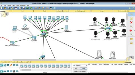 Sistemas de Seguridad Electrónica usando Software Cisco Packet Tracer