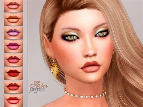 Aster Lipstick N22 By Suzue At Tsr Sims 4 Updates