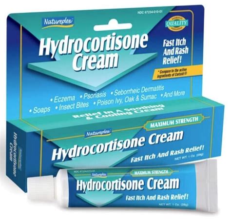 5x Hydrocortisone Cream Max Strength 1 Fast Itchrash Relief 1oz Free