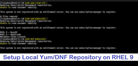 How To Setup Local YUM DNF Repository On RHEL 9