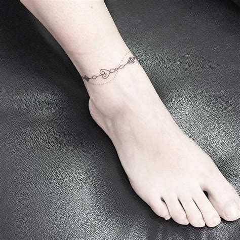 Stylish Ankle Bracelet Tattoo Ideas For A Graceful Look