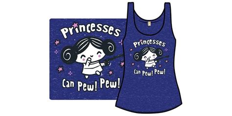 Princesses Can Pew Pew Tooladies Tri Blend Tank