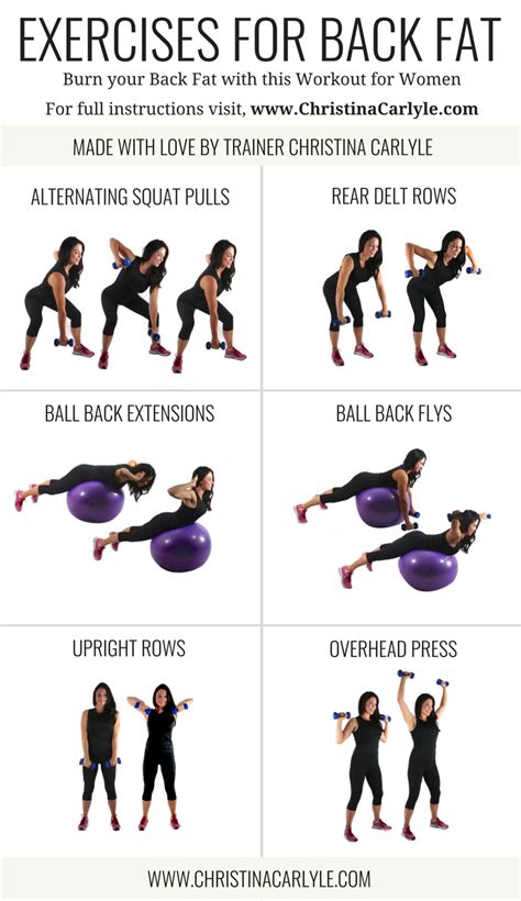 Exercises For Back Fat Exercises For Back Fat Workout For Back Fat Workout For Women And