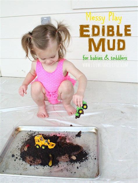 Messy Play With Edible Mud For Babies And Toddlers With Images