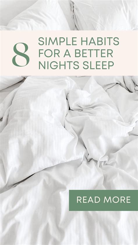 8 Simple Habits For A Better Nights Sleep Wellness Tips Sleeping Tips