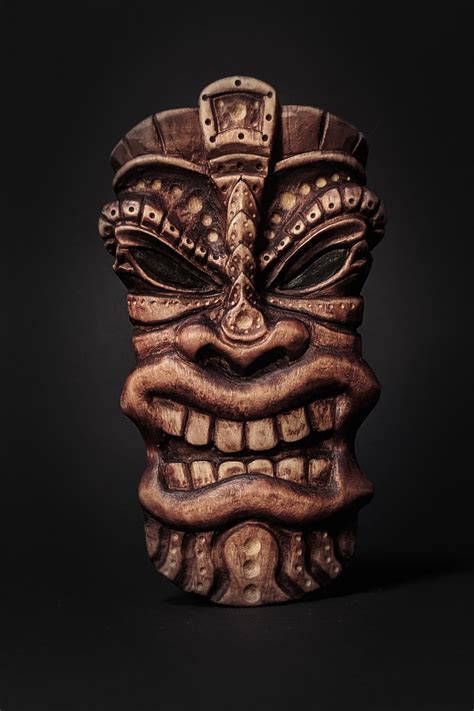 Tiki Carving Tiki Décor Tiki Wood Carving Tiki Totem Tiki Art Tiki