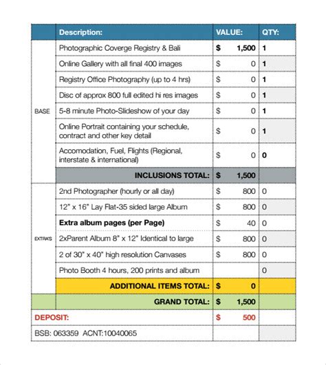 This will not only save you time better spent focusing on your work, but will potentially bring in more business from appreciative clients. Wedding Photography Invoices | Joy Studio Design Gallery - Best Design