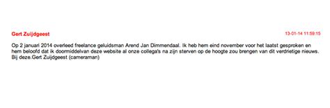 Het is niet duidelijk wat de doodsoorzaak is. OmroepFoto | Overleden 2