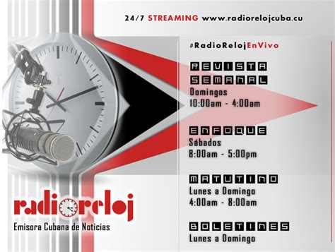Radio Reloj Audio En Vivo Radio Reloj Emisora Cubana De La Hora Y