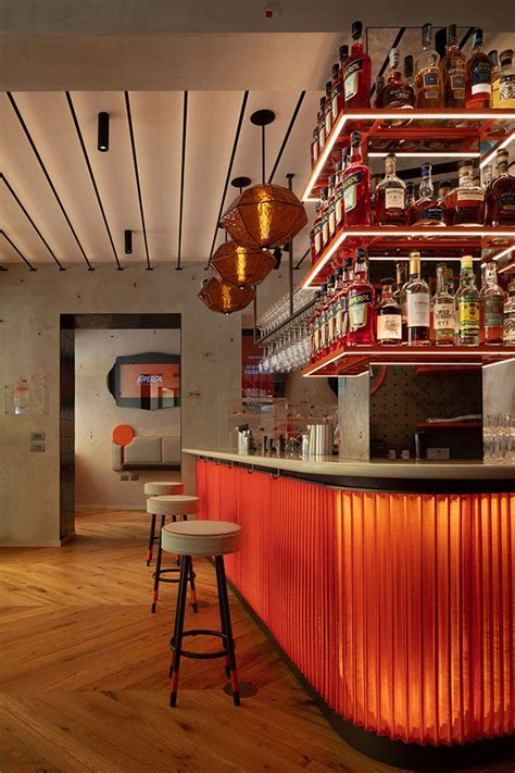Bar Interior Design Bistro Style Aperol Wood Ceilings Bespoke