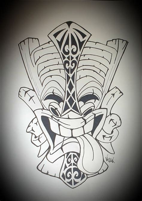Masque Maori Inspiré Par Jime Litwalk Maori Mask Inspired By Jime