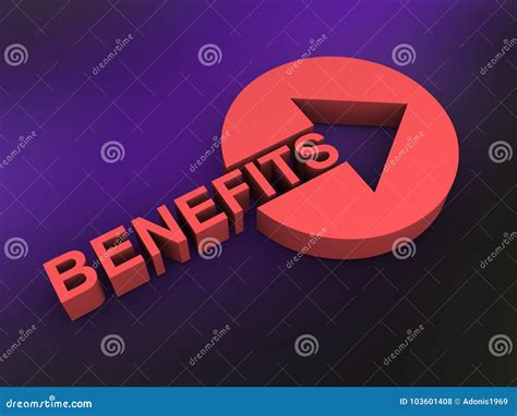 Benefits Concept Stock Illustration Illustration Of Bank 103601408