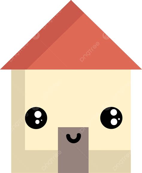 Colorful Vector Illustration Of Mr House Emoji With A Big Smile Vector