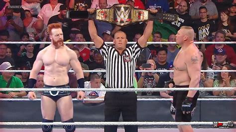 Full Match Brock Lesnar Vs Sheamus Wwe World Championship Match