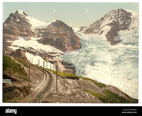 Jungfrau Railroad Eiger And Monch With Eiger Glacier Bernese