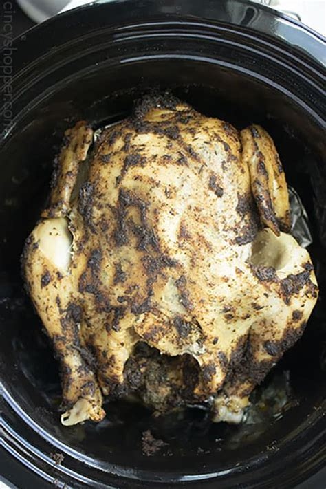 slow cooker rotisserie chicken is crispy juicy and delicious recipe in 2020 rotisserie