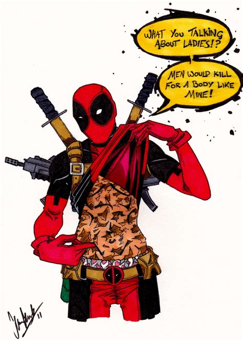 Deadpool In Callum Lairds Comic Book Characters Comic Art Gallery Room