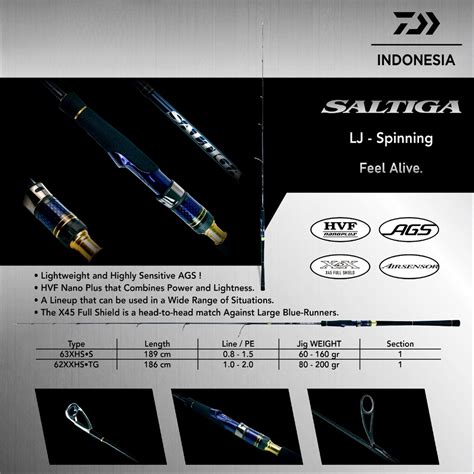 Jual ROD JORAN DAIWA SALTIGA LJ 22 SPINNING Shopee Indonesia