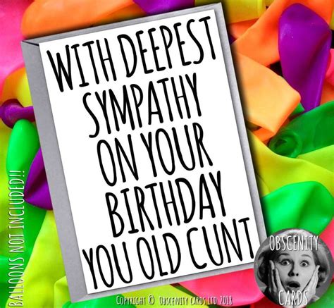 Happy Birthday Cunty Mccuntface By Obscenity Cards