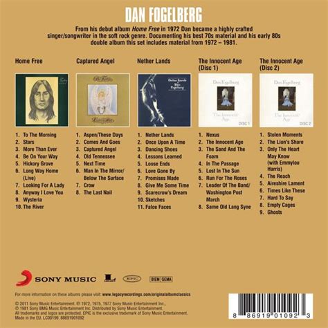 Dan Fogelberg Original Album Classics 5cd Box Cd