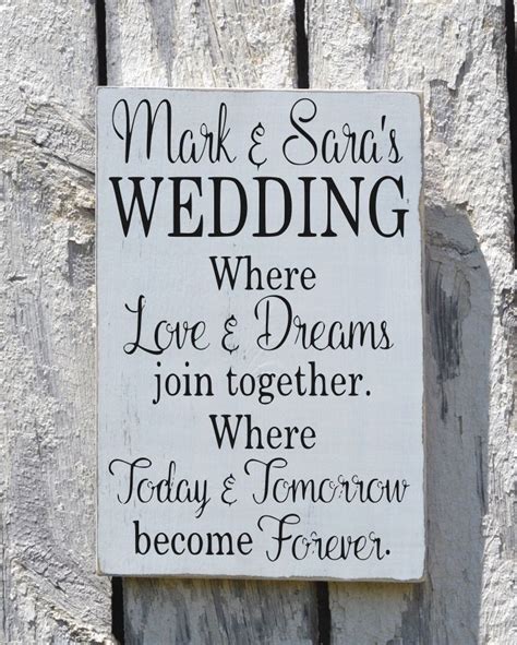 Rustic Wedding Sign Welcome Personalized Signs For Weddings Love Quote