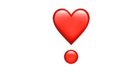 ️ Rotes Herz Als Ausrufezeichen Emoji — Bedeutung Kopieren Und Einfügen