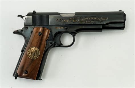Colt Wwi Commemorative 1911 Pistol 4832 Ma Online Gun Auction