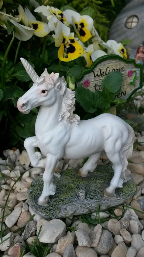 White Unicorn-fairygardensuk.co.uk