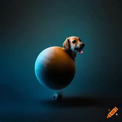 Dog Balancing On A Ball On Craiyon