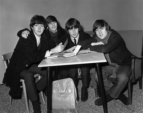 The Beatles Backstage At The Kings Hall In Belfast On November 2 1964