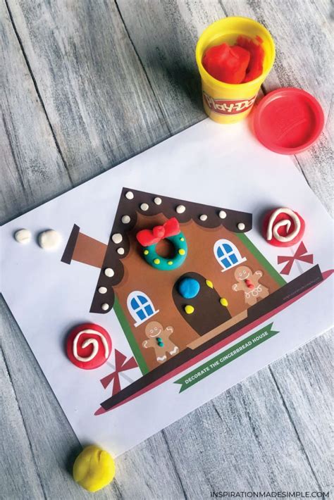 Gingerbread House Playdough Mat Inspiration Made Simple