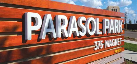 Parasol Park Rsm Design Experiential Graphic Design Signage Design