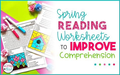 Spring Reading Worksheets To Improve Comprehension Glitter In Third