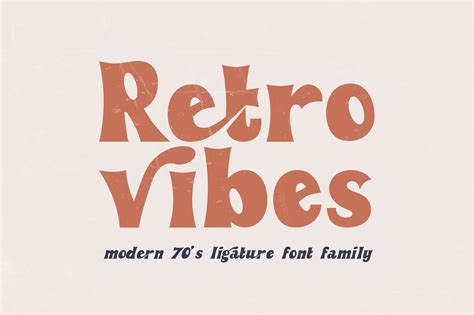 Retro Vibes Vintage Bold Font Sans Serif Fonts Creative Market