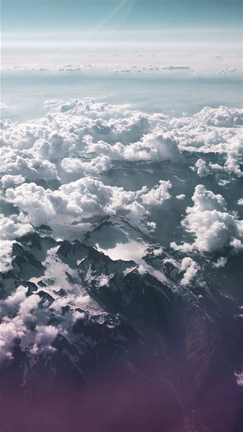 Mountain Under Sea Of Clouds Iphone Wallpapers Free Download