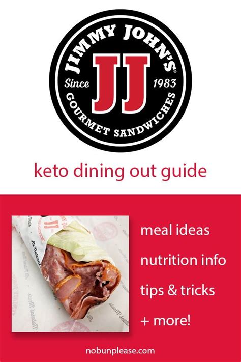 Ordering Keto At Jimmy Johns Full Nutrition Info For All Unwiches