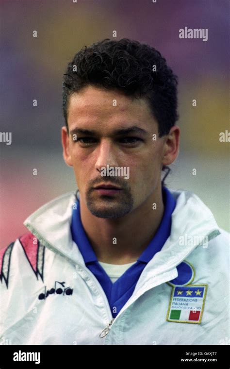 World Cup Qualifier Hs Roberto Baggio Italy Stock Photo Alamy