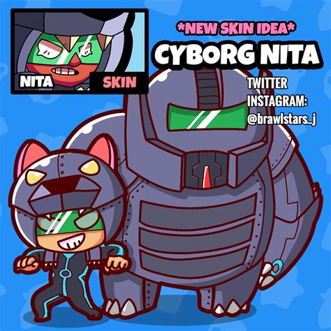 Skin Idea Cyborg Nita Brawlstars